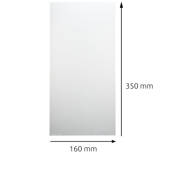 transparante zakjes 160 x 350 mm