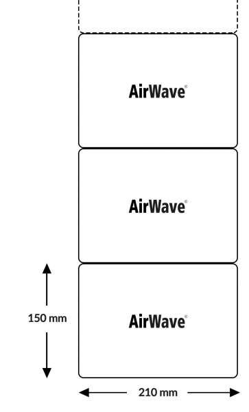 Airwave 7.2 150 x 210 mm x 700 mtr