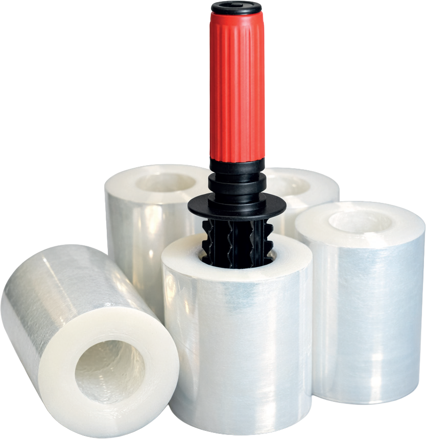 Bundelfolie kokerloos transparant 10 cm x 150 mtr - 23 my