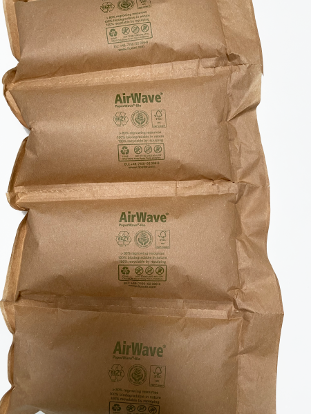 Milieuvriendelijke luchtkussenzxakken van gerecycled papier