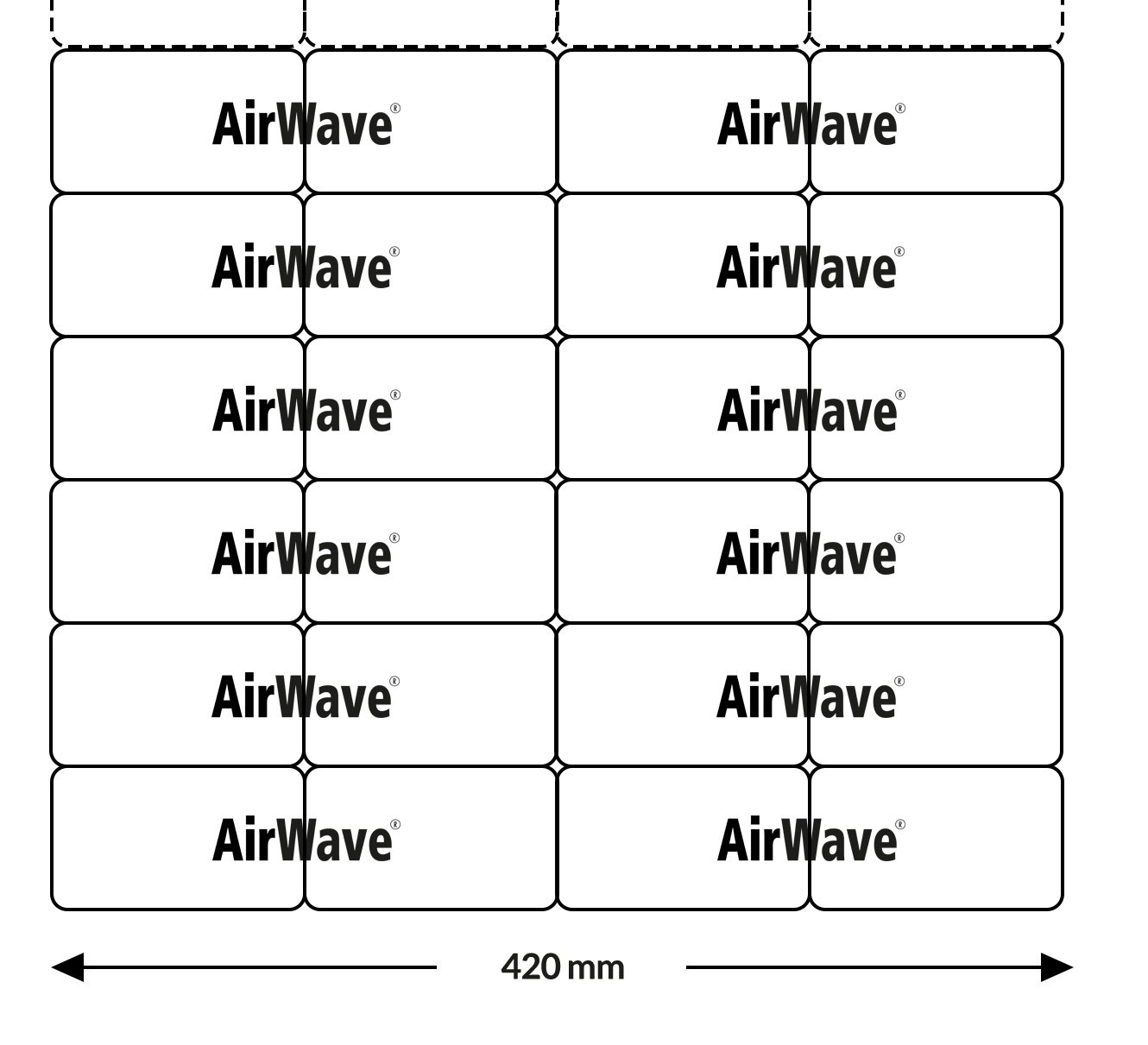 Airwave eco papier mat 8.3 / 320 x 420 mm x 200 mtr