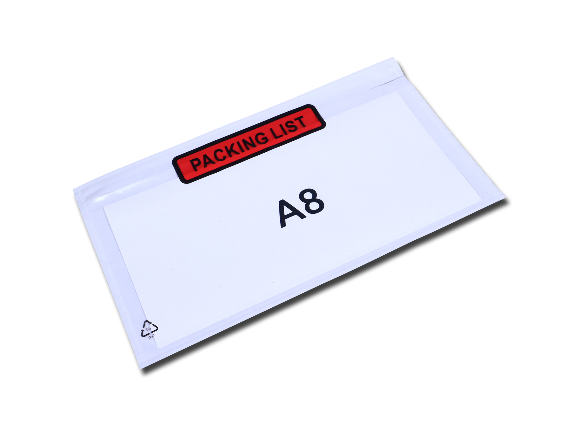 Paklijst envelop A8 DL PACKINGLIST 225 x 122 mm